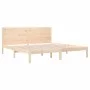 Solid pine wood bed frame 200x200 cm by vidaXL, Beds and slatted bases - Ref: Foro24-3104173, Price: 167,89 €, Discount: %