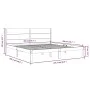 Solid pine wood bed frame 200x200 cm by vidaXL, Beds and slatted bases - Ref: Foro24-3104173, Price: 167,89 €, Discount: %