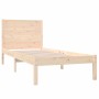 Estructura de cama de madera maciza de pino 90x200 cm de vidaXL, Camas y somieres - Ref: Foro24-3104138, Precio: 96,36 €, Des...