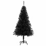 Árbol de Navidad artificial con soporte PVC negro 150 cm