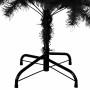 Árbol de Navidad artificial con soporte PVC negro 150 cm