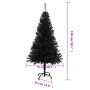 Árbol de Navidad artificial con soporte PVC negro 150 cm