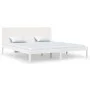 Solid white pine wood bed frame 200x200 cm by vidaXL, Beds and slatted bases - Ref: Foro24-3104174, Price: 190,77 €, Discount: %