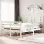 Solid white pine wood bed frame 120x200 cm by vidaXL, Beds and slatted bases - Ref: Foro24-3104279, Price: 129,32 €, Discount: %