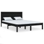 Estructura de cama madera maciza de pino negro 120x200 cm