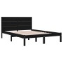 Estructura de cama madera maciza de pino negro 120x200 cm