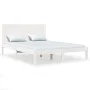 Solid white pine wood bed frame 140x190 cm by vidaXL, Beds and slatted bases - Ref: Foro24-3104134, Price: 183,42 €, Discount: %