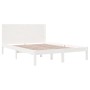 Massiver Bettrahmen aus weißem Kiefernholz, 140 x 190 cm von vidaXL, Betten und Lattenroste - Ref: Foro24-3104134, Preis: 186...