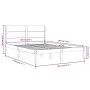 Solid white pine wood bed frame 140x190 cm by vidaXL, Beds and slatted bases - Ref: Foro24-3104134, Price: 183,42 €, Discount: %