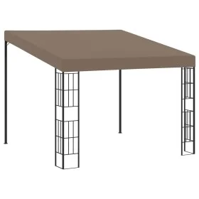 Gazebo with wall mounting taupe gray 3x3 m by vidaXL, Tents and gazebos - Ref: Foro24-312260, Price: 220,87 €, Discount: %