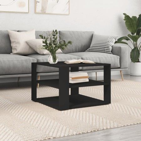 Schwarzer Couchtisch aus Holzwerkstoff, 59,5 x 59,5 x 40 cm von vidaXL, Couchtisch - Ref: Foro24-834246, Preis: 38,89 €, Raba...