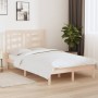 Estructura de cama madera maciza de pino 120x200 cm de vidaXL, Camas y somieres - Ref: Foro24-3104343, Precio: 110,84 €, Desc...