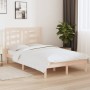 Estructura de cama madera maciza de pino 120x200 cm