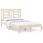 Solid pine wood bed frame 120x200 cm by vidaXL, Beds and slatted bases - Ref: Foro24-3104343, Price: 109,48 €, Discount: %