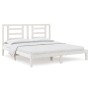 Weißer Massivholzbettrahmen Supe King 180x200 cm von vidaXL, Betten und Lattenroste - Ref: Foro24-3104364, Preis: 145,84 €, R...