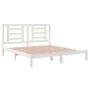 Weißer Massivholzbettrahmen Supe King 180x200 cm von vidaXL, Betten und Lattenroste - Ref: Foro24-3104364, Preis: 141,78 €, R...