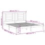 Weißer Massivholzbettrahmen Supe King 180x200 cm von vidaXL, Betten und Lattenroste - Ref: Foro24-3104364, Preis: 145,84 €, R...