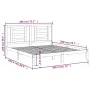 White solid wood bed frame Supe King 180x200 cm by vidaXL, Beds and slatted bases - Ref: Foro24-3104364, Price: 141,79 €, Dis...