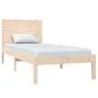 Solid pine wood bed frame 100x200 cm by vidaXL, Beds and slatted bases - Ref: Foro24-3104143, Price: 105,54 €, Discount: %