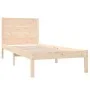 Solid pine wood bed frame 100x200 cm by vidaXL, Beds and slatted bases - Ref: Foro24-3104143, Price: 105,54 €, Discount: %