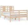 Estructura de cama madera maciza de pino 120x200 cm de vidaXL, Camas y somieres - Ref: Foro24-3104278, Precio: 117,10 €, Desc...