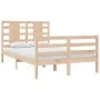 Estructura de cama madera maciza de pino 120x200 cm de vidaXL, Camas y somieres - Ref: Foro24-3104278, Precio: 117,10 €, Desc...