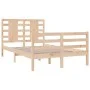 Estructura de cama madera maciza de pino 120x200 cm de vidaXL, Camas y somieres - Ref: Foro24-3104278, Precio: 117,10 €, Desc...