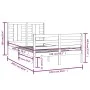 Bettgestell aus massivem Kiefernholz, 120 x 200 cm von vidaXL, Betten und Lattenroste - Ref: Foro24-3104278, Preis: 117,10 €,...