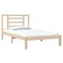 Bettgestell aus massivem Kiefernholz, 90 x 200 cm von vidaXL, Betten und Lattenroste - Ref: Foro24-3104333, Preis: 80,28 €, R...