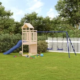 Outdoor playground made of solid pine wood by vidaXL, Swings and play structures - Ref: Foro24-3155906, Price: 324,39 €, Disc...