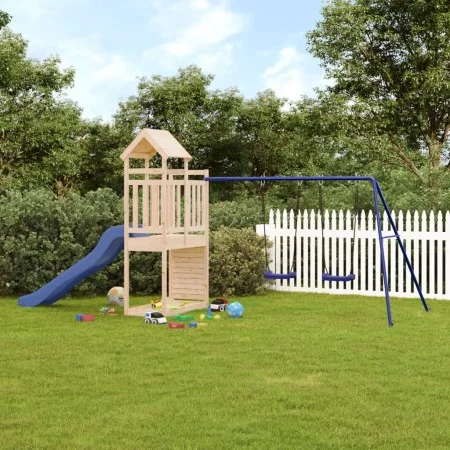 Outdoor playground made of solid pine wood by vidaXL, Swings and play structures - Ref: Foro24-3155906, Price: 324,39 €, Disc...