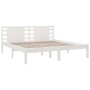 Solid white pine wood bed frame 200x200 cm by vidaXL, Beds and slatted bases - Ref: Foro24-3104239, Price: 154,94 €, Discount: %