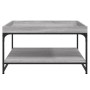 Sonoma gray engineered wood and iron coffee table 80x80x45 cm by vidaXL, Coffee table - Ref: Foro24-832816, Price: 62,99 €, D...