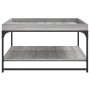 Sonoma gray engineered wood and iron coffee table 80x80x45 cm by vidaXL, Coffee table - Ref: Foro24-832816, Price: 62,99 €, D...