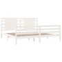 Estructura de cama madera maciza de pino blanca 200x200 cm de vidaXL, Camas y somieres - Ref: Foro24-3104304, Precio: 171,61 €