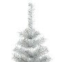 Árbol de Navidad artificial con soporte plateado PET 210 cm