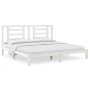 Estructura de cama madera maciza de pino blanco 200x200 cm de vidaXL, Camas y somieres - Ref: Foro24-3104369, Precio: 138,76 ...
