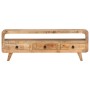 Mueble para TV de madera maciza de mango rugosa 117x30x41 cm