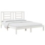 Solid white pine wood bed frame 160x200 cm by vidaXL, Beds and slatted bases - Ref: Foro24-3104359, Price: 129,91 €, Discount: %
