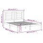 Solid white pine wood bed frame 160x200 cm by vidaXL, Beds and slatted bases - Ref: Foro24-3104359, Price: 129,91 €, Discount: %