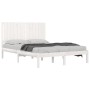 Solid white pine wood bed frame 140x190 cm by vidaXL, Beds and slatted bases - Ref: Foro24-3104394, Price: 148,55 €, Discount: %