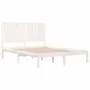 Solid white pine wood bed frame 140x190 cm by vidaXL, Beds and slatted bases - Ref: Foro24-3104394, Price: 146,63 €, Discount: %