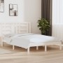 Massiver Bettrahmen aus weißem Kiefernholz, 140 x 200 cm von vidaXL, Betten und Lattenroste - Ref: Foro24-3104349, Preis: 123...