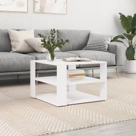 Engineered wood white coffee table 59.5x59.5x40 cm by vidaXL, Coffee table - Ref: Foro24-834245, Price: 39,58 €, Discount: %