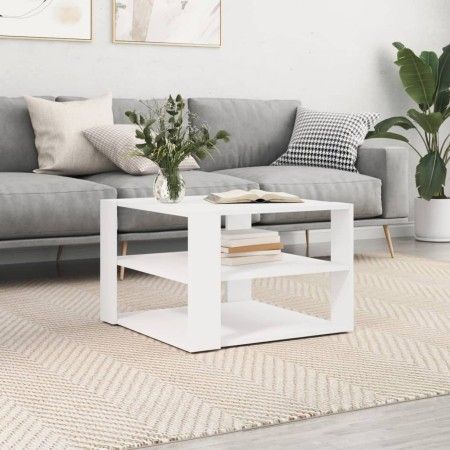 Weißer Couchtisch aus Ingenieurholz 59,5x59,5x40 cm von vidaXL, Couchtisch - Ref: Foro24-834245, Preis: 39,58 €, Rabatt: %