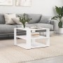 Weißer Couchtisch aus Ingenieurholz 59,5x59,5x40 cm von vidaXL, Couchtisch - Ref: Foro24-834245, Preis: 39,58 €, Rabatt: %