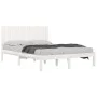 Solid white pine wood bed frame 200x200 cm by vidaXL, Beds and slatted bases - Ref: Foro24-3104434, Price: 173,42 €, Discount: %
