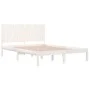 Solid white pine wood bed frame 200x200 cm by vidaXL, Beds and slatted bases - Ref: Foro24-3104434, Price: 173,42 €, Discount: %