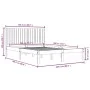 Solid white pine wood bed frame 200x200 cm by vidaXL, Beds and slatted bases - Ref: Foro24-3104434, Price: 173,42 €, Discount: %