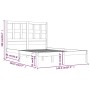 Bettgestell aus massivem schwarzem Kiefernholz, 140 x 190 cm von vidaXL, Betten und Lattenroste - Ref: Foro24-3104462, Preis:...